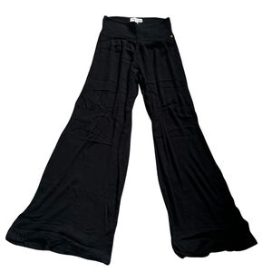 Guess Los Angeles Smocked Waist Wide Leg Rayon Pants Black Size XS Rave Witchy